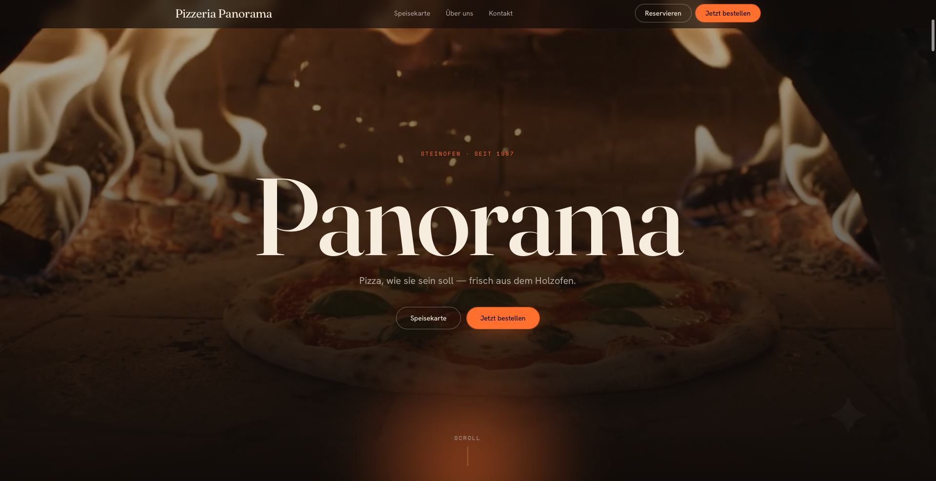 Pizzeria Panorama Hero Referenz